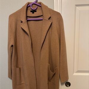 Open front Camel Knit Cardigan